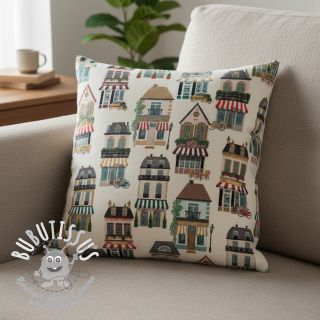 Tissu déco premium Shop Boutique City digital print