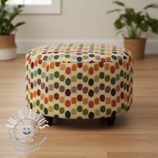 Tissu déco GOBELIN PREMIUM Graphic Dots Wave