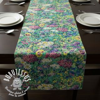 Tissu déco premium Spring Flower Garden digital print