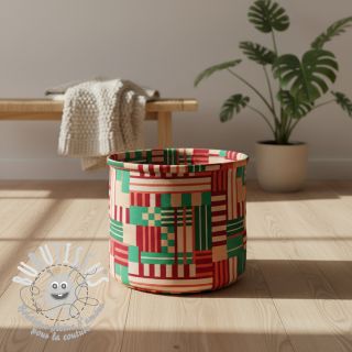 Tissu déco premium Graphic Block Line digital print