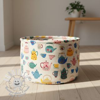 Tissu déco premium Happy Teapot Party