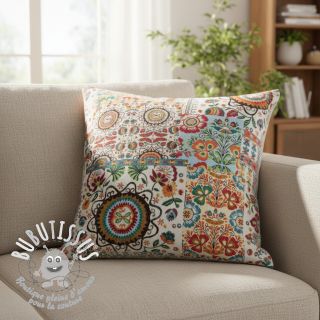 Tissu déco jacquard Ethnic multico