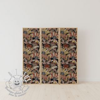 Tissu déco jacquard Mayorque noir