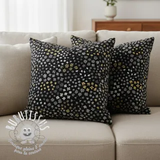 Tissu déco jacquard Flower Mix Sprinkle metallic deluxe