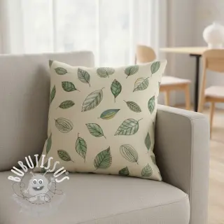 Tissu déco Handpainted Leaf Art digital print