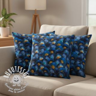 Tissu déco Scale Peacock Feather digital print