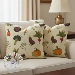 Tissu déco Veggie Harvest Garden digital print