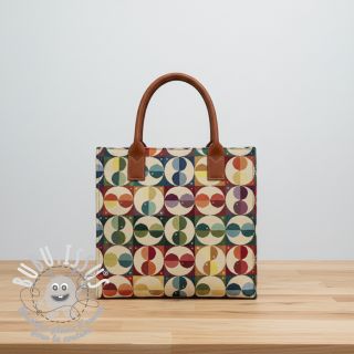 Tissu déco GOBELIN Graphic square circle