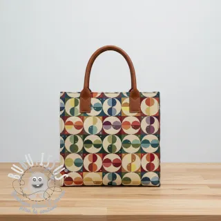 Tissu déco GOBELIN PREMIUM Graphic square circle