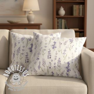 Tissu déco premium Watercolour lavender field