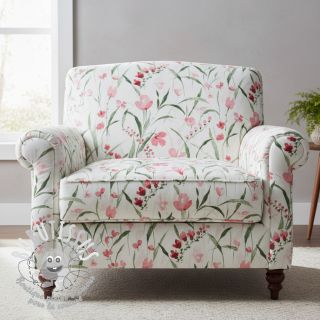 Tissu déco premium Floral Iris fresia