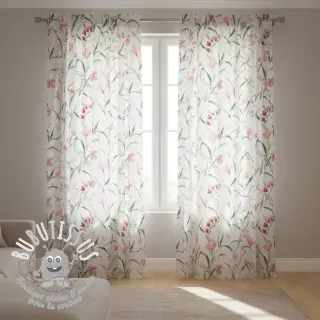 Tissu déco premium Floral Iris fresia