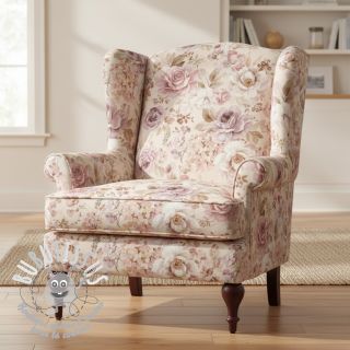 Tissu déco Classic flower garden digital print