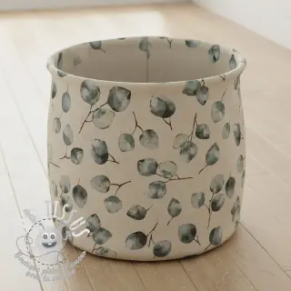 Tissu déco Linenlook Eucalyptus watercolour branch