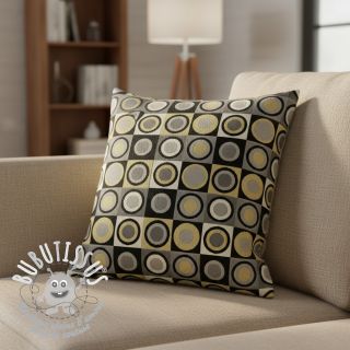 Tissu déco jacquard Round circle luxury