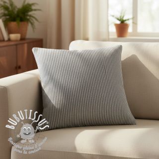 Tissu déco DOBBY Colored stripe navy blue