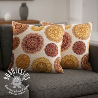 Tissu déco premium Mandala circle