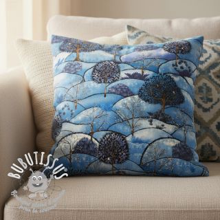 Tissu déco Forest hill winter digital print