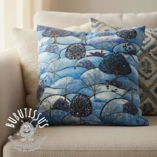 Tissu déco Forest hill winter digital print