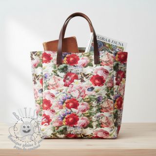 Tissu déco avec finition en Teflon ROMANTIC BOTANIC