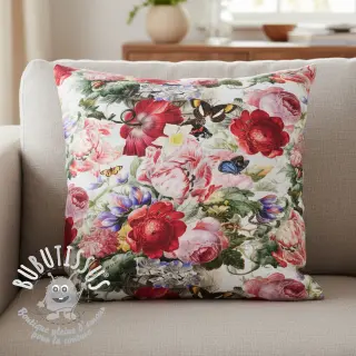 Tissu déco avec finition en Teflon ROMANTIC BOTANIC
