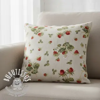 Tissu déco Linenlook Wild strawberries