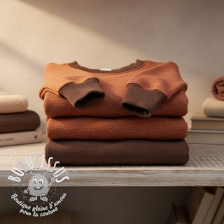 Sweat envers minkee MELANGE brick