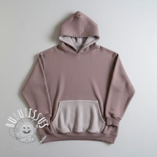 Sweat envers minkee MELANGE taupe