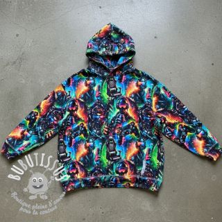 Sweat envers minkee JOGGING Game over design A digital print