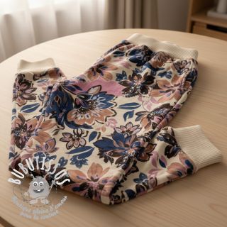 Sweat Flowers Mici ecru digital print