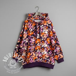 Sweat Bright flowers design purple ochre