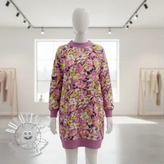 Sweat Bright flowers design pink lime