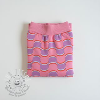 Sweat Abstract flowers wave purple digital print