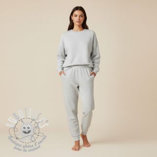 Sweat envers minkee JOGGING ecru melange