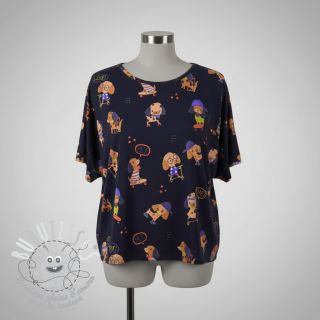 Jersey Dogs navy digital print