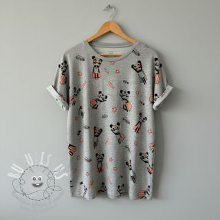 Jersey NEON Super heroes light grey melange