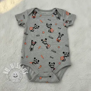 Jersey NEON Super heroes light grey melange