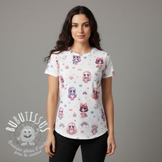 Jersey Dolls white digital print