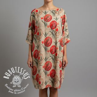 Jersey VISCOSE Enjoy The Silence red digital print