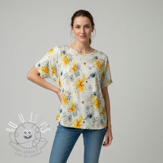 Jersey VISCOSE Soothing Fields yellow digital print