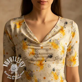Jersey VISCOSE Soothing Fields yellow digital print