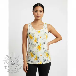 Jersey VISCOSE Soothing Fields yellow digital print