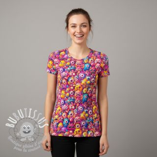 Jersey Funny faces design B digital print