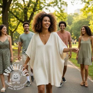 Jersey Lin WAFFLE SIMPLY NATURAL