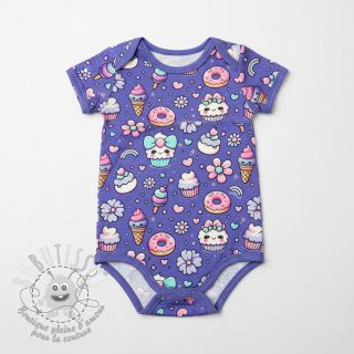 Jersey Sweet food lavender digital print