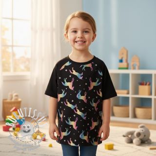 Jersey Unicorns parade black digital print