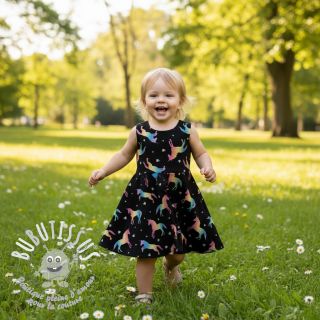 Jersey Unicorns parade black digital print