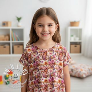 Jersey Paisley woody design A digital print