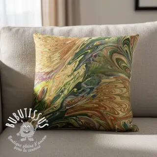 Fourrure Peacock green digital print