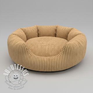 Fausse fourrure Shadow stripes bronze